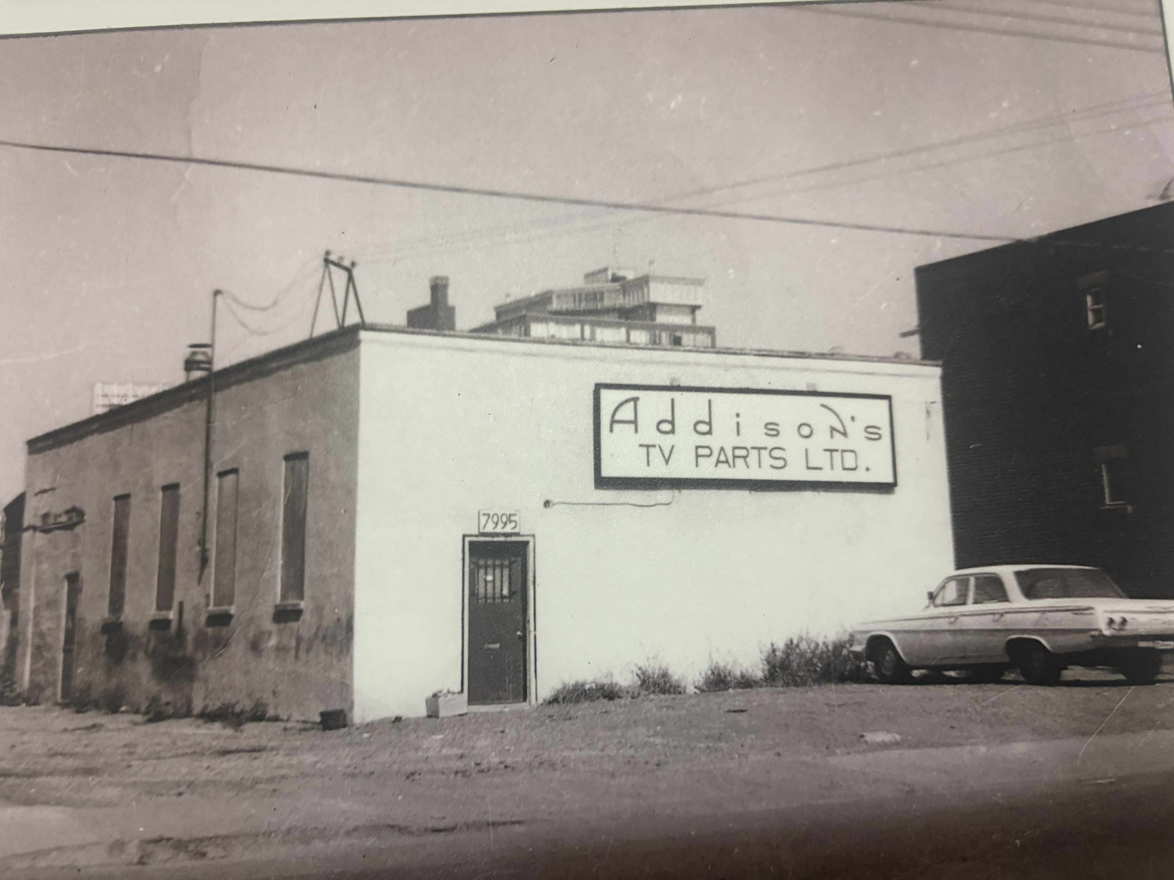 Bâtisse Addison’s TV Parts Ltd, Montréal (~1960)